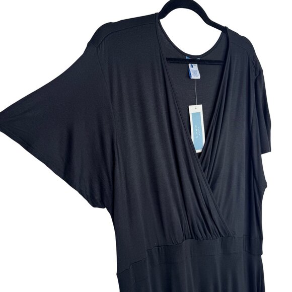 Bundle 2 U-Knit Dresses Black & Brown 1X Handkerchief Hem Whimsigoth‎ Dark Fairy - Picture 3 of 14